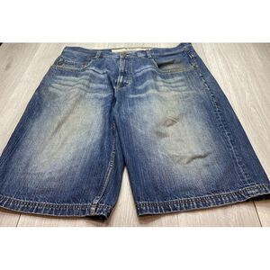 Pepe‎ Jean Shorts Men 44 Y2K Jorts Baggy Streetwear Skater Whiskering Grunge VTG